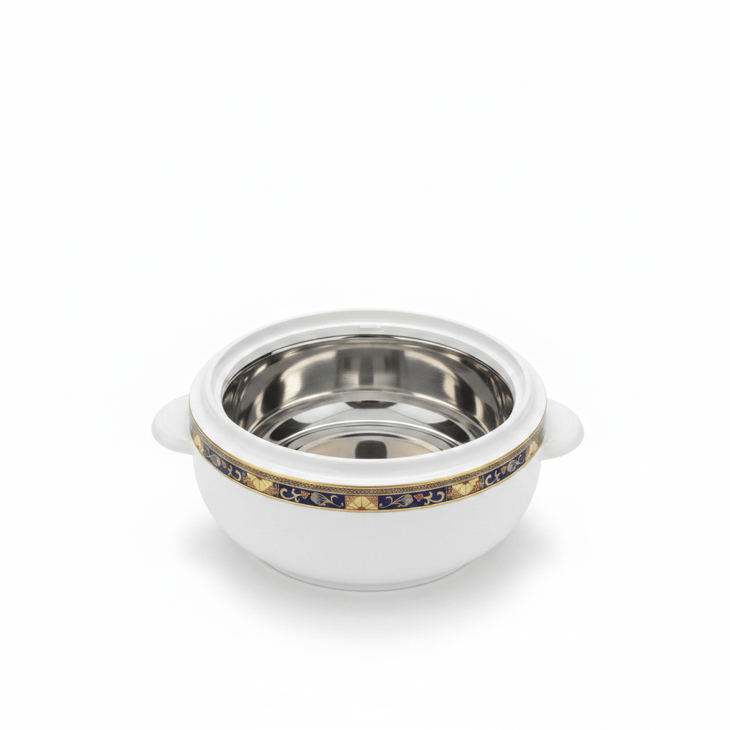Royalford Classic White Insulated Casserole Dish with Stainless Steel Interior Compact and Durable Food Warmer 1200 ml - Al Kabayel Discount CentreRoyalford Classic White Insulated Casserole Dish with Stainless Steel Interior Compact and Durable Food Warmer 1200 mlCasserolesROYALFORDAl Kabayel Discount Centre