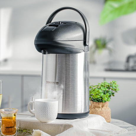 Royalford Coffee/Tea Stainless Steel Vacuum Flask, 3 Litres, RF - 8336 - Al Kabayel Discount CentreRoyalford Coffee/Tea Stainless Steel Vacuum Flask, 3 Litres, RF - 8336ThermosROYALFORDAl Kabayel Discount Centre