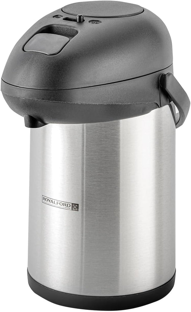Royalford Coffee/Tea Stainless Steel Vacuum Flask, 3 Litres, RF - 8336 - Al Kabayel Discount CentreRoyalford Coffee/Tea Stainless Steel Vacuum Flask, 3 Litres, RF - 8336ThermosROYALFORDAl Kabayel Discount Centre