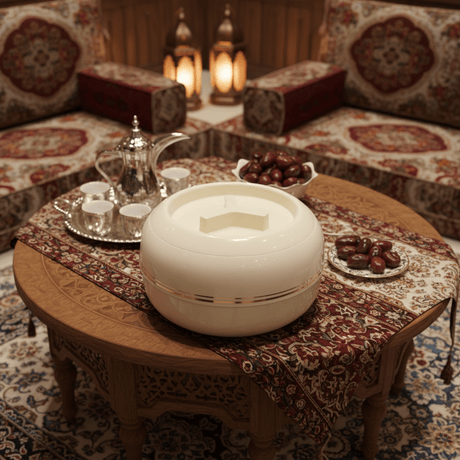 Royalford Cream Zoria Insulated Casserole with Premium Stainless Steel Inner and Durable Outer Body Stylish Serving Solution 5600 ml - Al Kabayel Discount CentreRoyalford Cream Zoria Insulated Casserole with Premium Stainless Steel Inner and Durable Outer Body Stylish Serving Solution 5600 mlCasserolesROYALFORDAl Kabayel Discount Centre