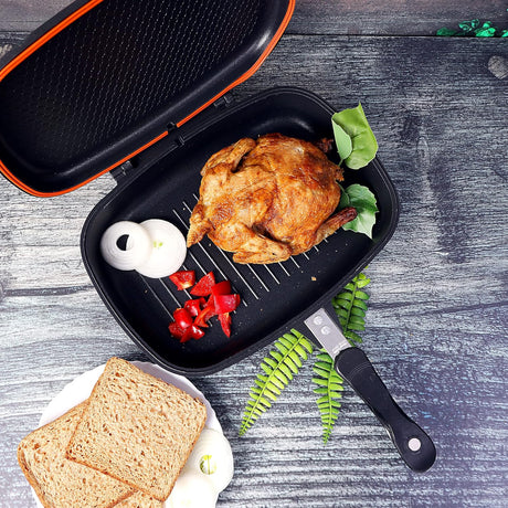 ROYALFORD Die Cast Aluminum Double Grill Pan 32cm, 5 Layer Construction - Al Kabayel Discount CentreROYALFORD Die Cast Aluminum Double Grill Pan 32cm, 5 Layer ConstructionFrying Pans & SkilletsROYALFORDAl Kabayel Discount Centre