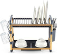 Royalford Dish Drying Stand with Drainer RF12587 Large 2 Tiers Kitchen Dish rack with Holder Utensils Holder and Cup Holder Baking paint Process Coatings 16 Plates Holder Strong Aluminum Easy Assemble - 48.5cmX34cmX26.5cm - Al Kabayel Discount CentreRoyalford Dish Drying Stand with Drainer RF12587 Large 2 Tiers Kitchen Dish rack with Holder Utensils Holder and Cup Holder Baking paint Process Coatings 16 Plates Holder Strong Aluminum Easy Assemble - 48.5cmX34cmX26.5cmOrganizers & AccessoriesROYAL