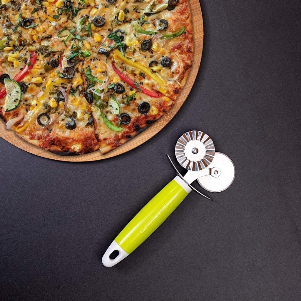 ROYALFORD Double Pizza Cutter 19cm*8.2cm, Stainless Steel + ABS, RF6310 - Al Kabayel Discount CentreROYALFORD Double Pizza Cutter 19cm*8.2cm, Stainless Steel + ABS, RF6310Cookware AccessoriesROYALFORDAl Kabayel Discount Centre