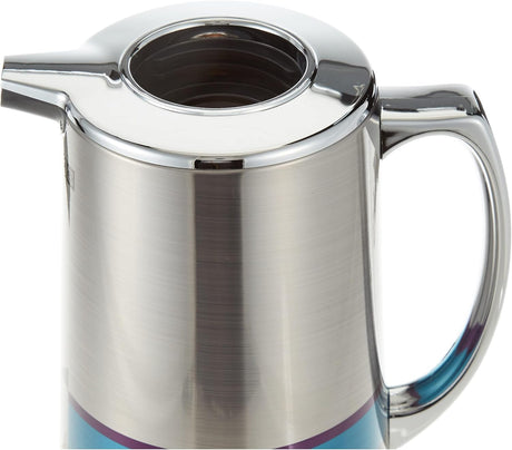 Royalford Double Wall Vaccum Flask 1 Liter, Asbestos Free, Pink Glass inner, 24hr Hot - 36hr Cold, Silver Figured - RF7946 - Al Kabayel Discount CentreRoyalford Double Wall Vaccum Flask 1 Liter, Asbestos Free, Pink Glass inner, 24hr Hot - 36hr Cold, Silver Figured - RF7946ThermosROYALFORDAl Kabayel Discount Centre