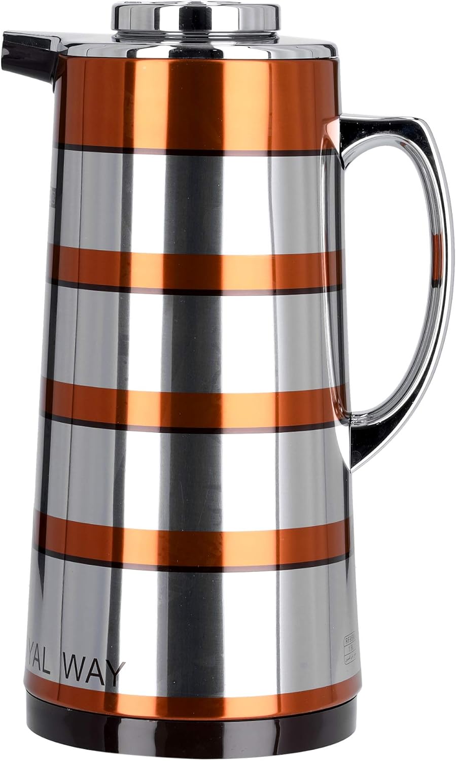 Royalford Double Wall Vaccum Flask 1300ml, Asbestos Free, Pink Glass inner, Strong & Durable Design, 24hr Hot - 36hr Cold - RF9588 - Al Kabayel Discount CentreRoyalford Double Wall Vaccum Flask 1300ml, Asbestos Free, Pink Glass inner, Strong & Durable Design, 24hr Hot - 36hr Cold - RF9588ThermosROYALFORDAl Kabayel Discount Centre