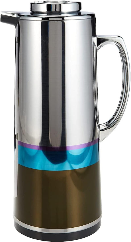 Royalford Double Wall Vaccum Flask 1.6 Liter, Asbestos Free, Pink Glass inner, 24hr Hot - 36hr Cold, Silver Figured - RF7948 - Al Kabayel Discount CentreRoyalford Double Wall Vaccum Flask 1.6 Liter, Asbestos Free, Pink Glass inner, 24hr Hot - 36hr Cold, Silver Figured - RF7948ThermosROYALFORDAl Kabayel Discount Centre