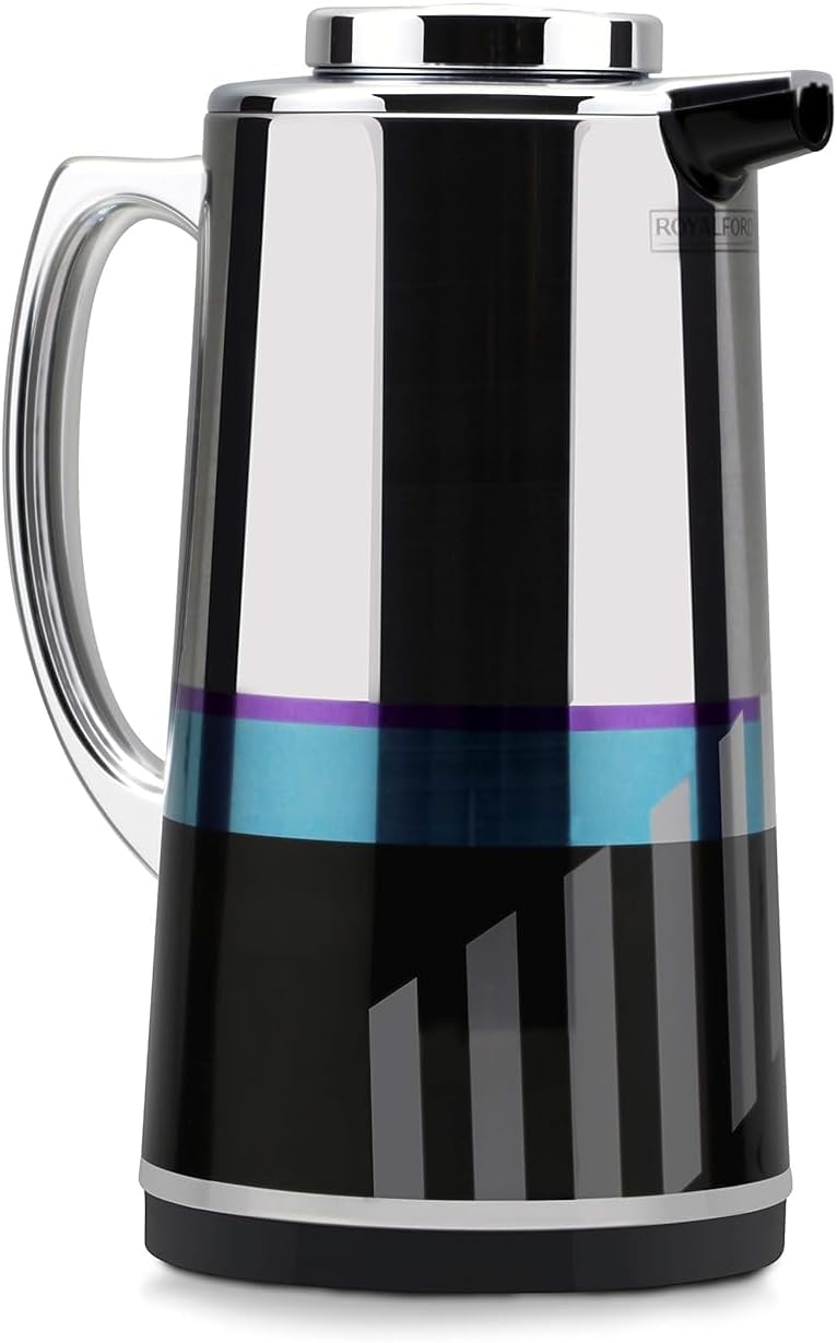 Royalford Double Wall Vaccum Flask 1.9 Liter, Asbestos Free, Pink Glass inner, 24hr Hot - 36hr Cold, Silver Figured - RF7949 - Al Kabayel Discount CentreRoyalford Double Wall Vaccum Flask 1.9 Liter, Asbestos Free, Pink Glass inner, 24hr Hot - 36hr Cold, Silver Figured - RF7949ThermosROYALFORDAl Kabayel Discount Centre