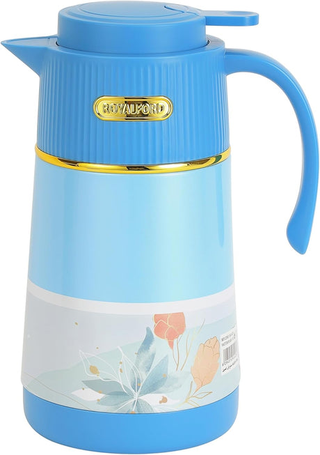 Royalford Eden Vaccum Flask 1000ml, Pink Glass Inner, Asbestos Free, Blue - RF12583 - Al Kabayel Discount CentreRoyalford Eden Vaccum Flask 1000ml, Pink Glass Inner, Asbestos Free, Blue - RF12583THERMOSROYALFORDAl Kabayel Discount Centre