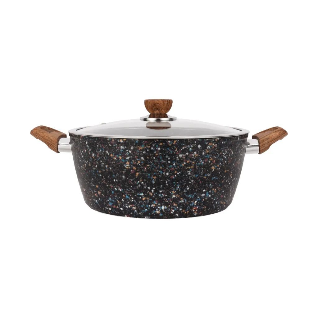 ROYALFORD Forged Aluminum Casserole 26cm x 10.8cm, Mult - Stone Granite Coating, Induction Compatible - Al Kabayel Discount CentreROYALFORD Forged Aluminum Casserole 26cm x 10.8cm, Mult - Stone Granite Coating, Induction CompatibleCasseroles & Stock PotsROYALFORDAl Kabayel Discount Centre