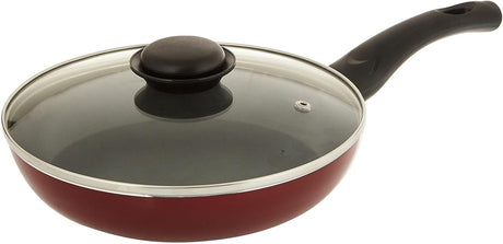 Royalford Frying Pan, 22 cm - Aluminum Non - Stick Fry Pan – Ergonomic Handle - Saute Pan/Deep Frying Pan with Glass Lid – Suitable for Multiple Hob Types - Ideal for Frying Sautéing Stir Frying - Al Kabayel Discount CentreRoyalford Frying Pan, 22 cm - Aluminum Non - Stick Fry Pan – Ergonomic Handle - Saute Pan/Deep Frying Pan with Glass Lid – Suitable for Multiple Hob Types - Ideal for Frying Sautéing Stir FryingFrying Pans & SkilletsROYALFORDAl Kabayel Discount Centre