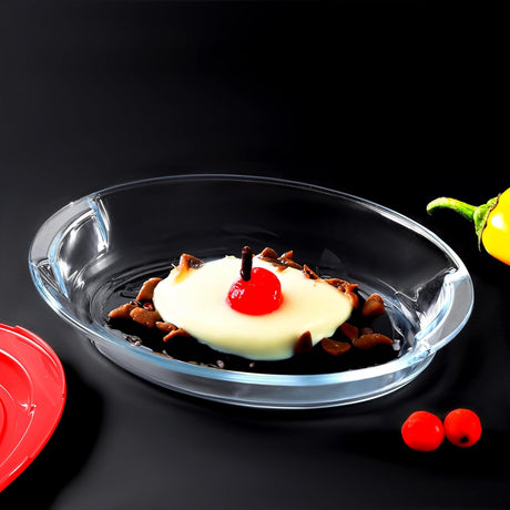 ROYALFORD Glass Baking Dish with Lid 2.2 Liter, 34cm*24.5cm*8cm Oval Shape - RF 12197 - Al Kabayel Discount CentreROYALFORD Glass Baking Dish with Lid 2.2 Liter, 34cm*24.5cm*8cm Oval Shape - RF 12197Food ContainersROYALFORDAl Kabayel Discount Centre