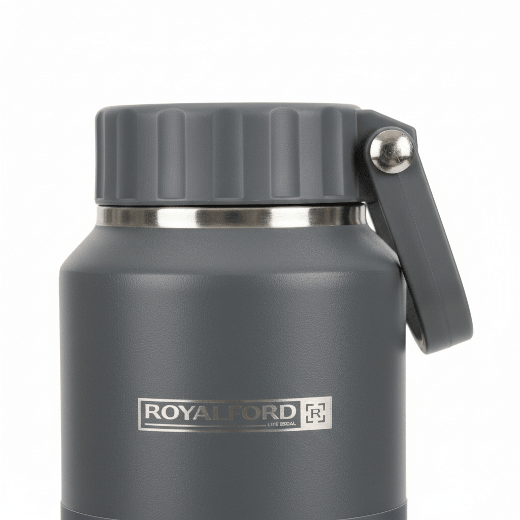Royalford Grey Stainless Steel Vacuum Bottle - 500ml - Al Kabayel Discount CentreRoyalford Grey Stainless Steel Vacuum Bottle - 500mlWater BottlesROYALFORDAl Kabayel Discount Centre