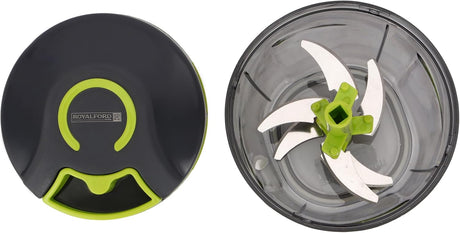 Royalford Handy Pull Chopper 1000ml, 6pcs SS Bladde, Manual Food Processor Vegetable Chopper, Green - RF12923 - Al Kabayel Discount CentreRoyalford Handy Pull Chopper 1000ml, 6pcs SS Bladde, Manual Food Processor Vegetable Chopper, Green - RF12923Kitchen Utensils & GadgetsROYALFORDAl Kabayel Discount Centre