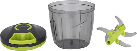 Royalford Handy Pull Chopper 1000ml, 6pcs SS Bladde, Manual Food Processor Vegetable Chopper, Green - RF12923 - Al Kabayel Discount CentreRoyalford Handy Pull Chopper 1000ml, 6pcs SS Bladde, Manual Food Processor Vegetable Chopper, Green - RF12923Kitchen Utensils & GadgetsROYALFORDAl Kabayel Discount Centre