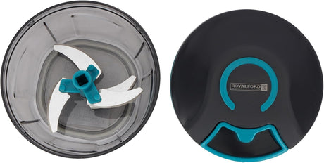 Royalford Handy Pull Chopper 500ml, 4pcs SS Bladde, Manual Food Processor Vegetable Chopper, Teal - RF12922 - Al Kabayel Discount CentreRoyalford Handy Pull Chopper 500ml, 4pcs SS Bladde, Manual Food Processor Vegetable Chopper, Teal - RF12922Kitchen Utensils & GadgetsROYALFORDAl Kabayel Discount Centre