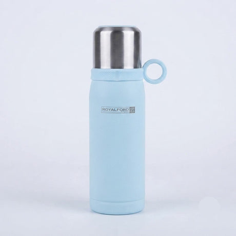 Royalford Light Blue Double Wall Vacuum Insulated Water Bottle - 450ml - Light Blue / Navy Blue - Al Kabayel Discount CentreRoyalford Light Blue Double Wall Vacuum Insulated Water Bottle - 450ml - Light Blue / Navy BlueWater BottlesROYALFORDAl Kabayel Discount Centre