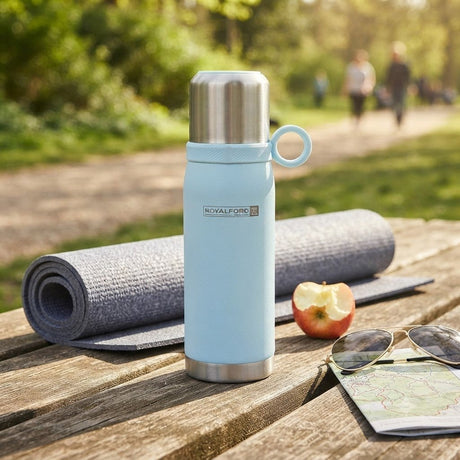 Royalford Light Blue Double Wall Vacuum Insulated Water Bottle - 450ml - Light Blue / Navy Blue - Al Kabayel Discount CentreRoyalford Light Blue Double Wall Vacuum Insulated Water Bottle - 450ml - Light Blue / Navy BlueWater BottlesROYALFORDAl Kabayel Discount Centre