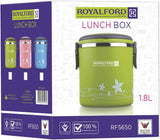 Royalford Lunch Box, Green Color, 1800Ml - Al Kabayel Discount CentreRoyalford Lunch Box, Green Color, 1800MlLunch BoxROYALFORDAl Kabayel Discount Centre
