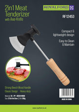 ROYALFORD Meat Tenderizer with Axe Knife 27.5cm*11cm*4.5cm - Al Kabayel Discount CentreROYALFORD Meat Tenderizer with Axe Knife 27.5cm*11cm*4.5cmCookware AccessoriesROYALFORDAl Kabayel Discount Centre
