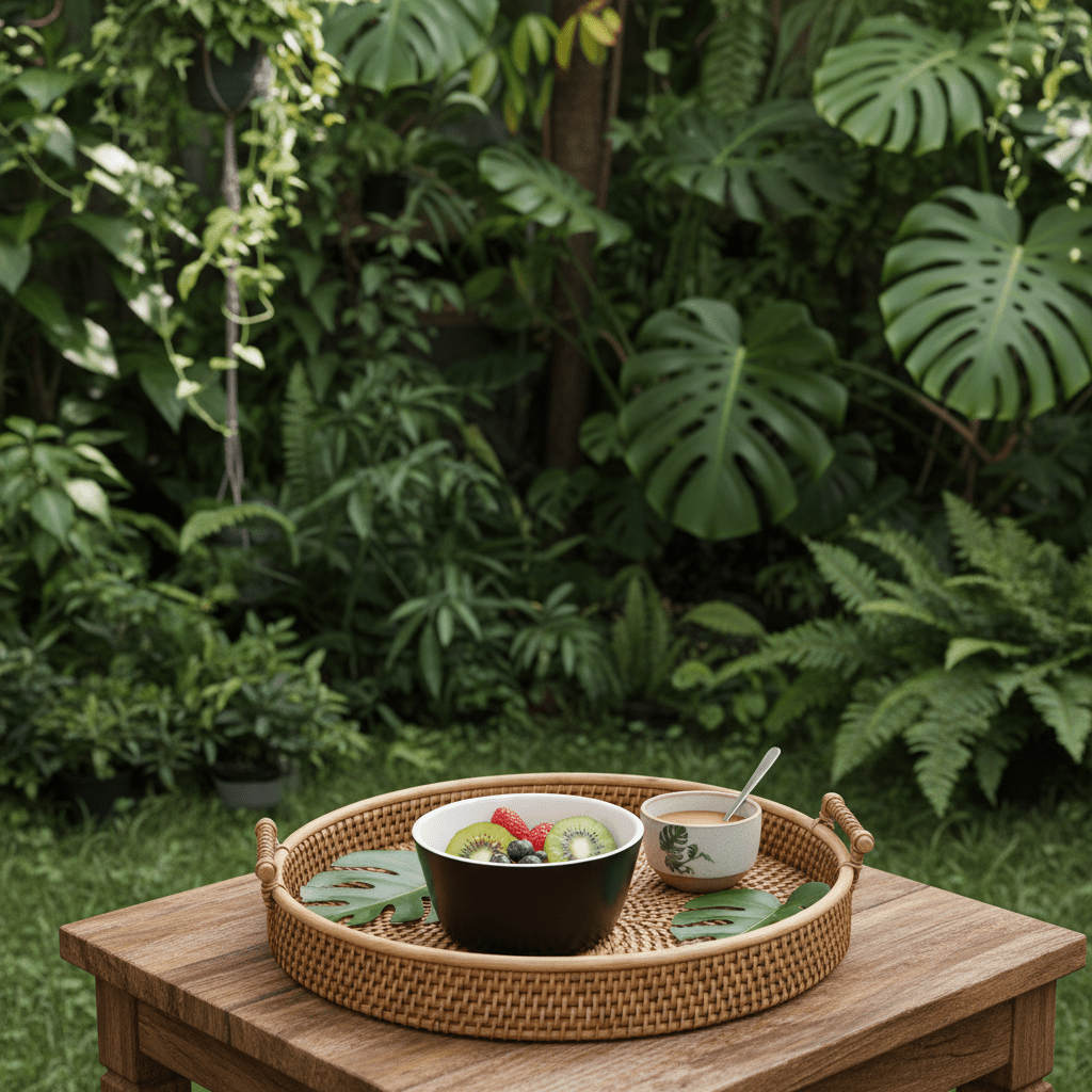 Royalford Melamine Bowl — Black & White with Green Leaf Design 4.5 Inch - Al Kabayel Discount CentreRoyalford Melamine Bowl — Black & White with Green Leaf Design 4.5 InchBowlsROYALFORDAl Kabayel Discount Centre