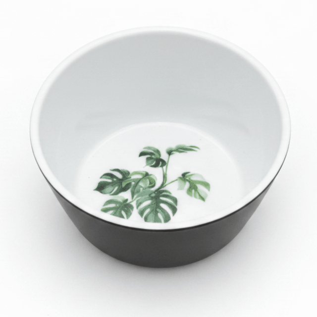 Royalford Melamine Bowl — Black & White with Green Leaf Design 4.5 Inch - Al Kabayel Discount CentreRoyalford Melamine Bowl — Black & White with Green Leaf Design 4.5 InchBowlsROYALFORDAl Kabayel Discount Centre