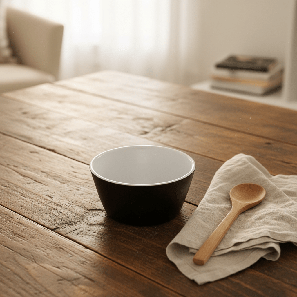 Royalford Melamine Bowl — Black & White with Green Leaf Design 4.5 Inch - Al Kabayel Discount CentreRoyalford Melamine Bowl — Black & White with Green Leaf Design 4.5 InchBowlsROYALFORDAl Kabayel Discount Centre