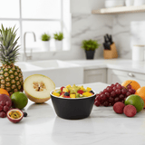 Royalford Melamine Bowl — Black & White with Green Leaf Design 4.5 Inch - Al Kabayel Discount CentreRoyalford Melamine Bowl — Black & White with Green Leaf Design 4.5 InchBowlsROYALFORDAl Kabayel Discount Centre