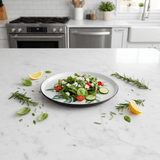 Royalford Melamine Salad Plate | Black Rim with Green Botanical Leaf Design 9-Inch - Al Kabayel Discount CentreRoyalford Melamine Salad Plate | Black Rim with Green Botanical Leaf Design 9-InchPlatesROYALFORDAl Kabayel Discount Centre
