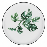 Royalford Melamine Salad Plate | Black Rim with Green Botanical Leaf Design 9-Inch - Al Kabayel Discount CentreRoyalford Melamine Salad Plate | Black Rim with Green Botanical Leaf Design 9-InchPlatesROYALFORDAl Kabayel Discount Centre
