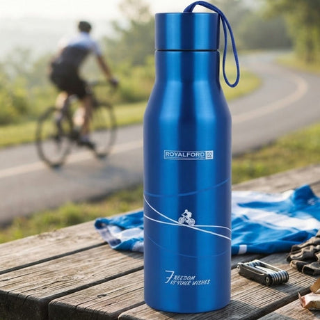 Royalford Metallic Blue Stainless Steel Vacuum Bottle - 750ml - Al Kabayel Discount CentreRoyalford Metallic Blue Stainless Steel Vacuum Bottle - 750mlWater BottlesROYALFORDAl Kabayel Discount Centre