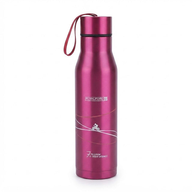 Royalford Metallic Pink Stainless Steel Vacuum Bottle - 950ml - Al Kabayel Discount CentreRoyalford Metallic Pink Stainless Steel Vacuum Bottle - 950mlWater BottlesROYALFORDAl Kabayel Discount Centre