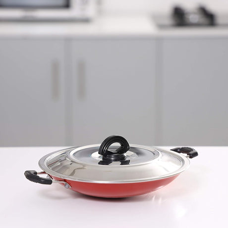 ROYALFORD Non - Stick Pan/Appachatty with Stainless Steel Lid 23cm - Al Kabayel Discount CentreROYALFORD Non - Stick Pan/Appachatty with Stainless Steel Lid 23cmFrying Pans & SkilletsROYALFORDAl Kabayel Discount Centre