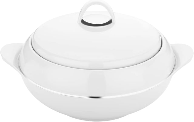 ROYALFORD Omega Gold Insulated Casserole 1600ml, Firm Twist Lock, White&Silver - Al Kabayel Discount CentreROYALFORD Omega Gold Insulated Casserole 1600ml, Firm Twist Lock, White&SilverCasseroles & Stock PotsAl Kabayel Discount CentreAl Kabayel Discount Centre