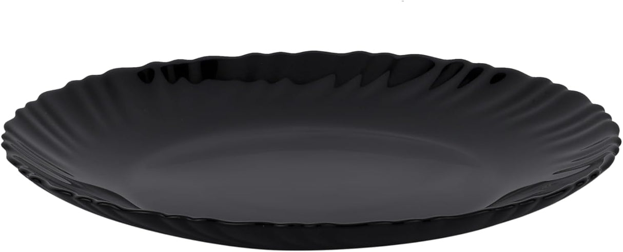 Royalford Opalware Dinner Plates RF11902 Reusable Flat Serving Plates Rice Plates, Dishwasher Safe, Microwave Safe Perfect for Dinner Dishes Healthy for kids & Adult, BPA free & Eco - Friendly Medium - 19CM - Black - Al Kabayel Discount CentreRoyalford Opalware Dinner Plates RF11902 Reusable Flat Serving Plates Rice Plates, Dishwasher Safe, Microwave Safe Perfect for Dinner Dishes Healthy for kids & Adult, BPA free & Eco - Friendly Medium - 19CM - BlackPlatesROYALFORDAl Kabayel Discount Centre