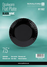 Royalford Opalware Dinner Plates RF11902 Reusable Flat Serving Plates Rice Plates, Dishwasher Safe, Microwave Safe Perfect for Dinner Dishes Healthy for kids & Adult, BPA free & Eco - Friendly Medium - 19CM - Black - Al Kabayel Discount CentreRoyalford Opalware Dinner Plates RF11902 Reusable Flat Serving Plates Rice Plates, Dishwasher Safe, Microwave Safe Perfect for Dinner Dishes Healthy for kids & Adult, BPA free & Eco - Friendly Medium - 19CM - BlackPlatesROYALFORDAl Kabayel Discount Centre