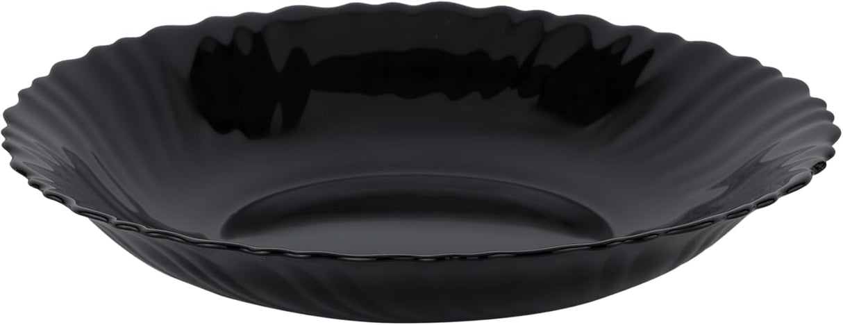 Royalford Opalware Shallow Soup Plates RF11904 Pasta Plates, Dinner Plates, Deep Plates, Cereal Plates, Oats Meal, Microwave Safe, Freezer Safe, Dishwasher Safe - 22CM - Black - Al Kabayel Discount CentreRoyalford Opalware Shallow Soup Plates RF11904 Pasta Plates, Dinner Plates, Deep Plates, Cereal Plates, Oats Meal, Microwave Safe, Freezer Safe, Dishwasher Safe - 22CM - BlackPlatesROYALFORDAl Kabayel Discount Centre