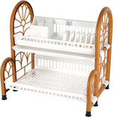 Royalford Plastic 2 Tier Colosseum Dish Rack RF12141 Dish Drying Stand Extra Large Storage Area Tray Dish Drainer Plate Rack Countertop Kitchen Organizer Utensils Dish Stand Double Level - 52cmX53.5cmX41cm - Al Kabayel Discount CentreRoyalford Plastic 2 Tier Colosseum Dish Rack RF12141 Dish Drying Stand Extra Large Storage Area Tray Dish Drainer Plate Rack Countertop Kitchen Organizer Utensils Dish Stand Double Level - 52cmX53.5cmX41cmOrganizers & AccessoriesROYALFORDAl Kabayel Discount Centre