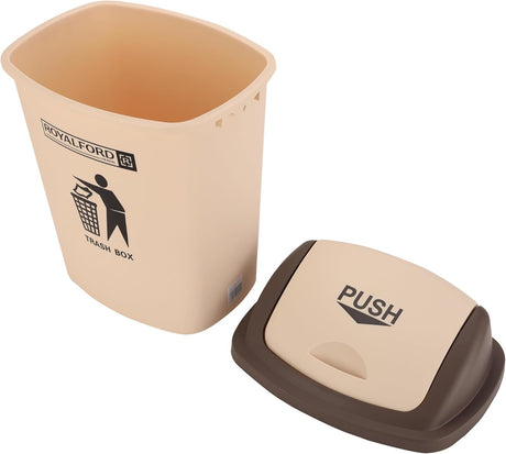 Royalford Plastic Flip Top Waste Bins Large With Swing Lid Durable RF12403 - 20Liter - Al Kabayel Discount CentreRoyalford Plastic Flip Top Waste Bins Large With Swing Lid Durable RF12403 - 20LiterOrganizers & AccessoriesROYALFORDAl Kabayel Discount Centre