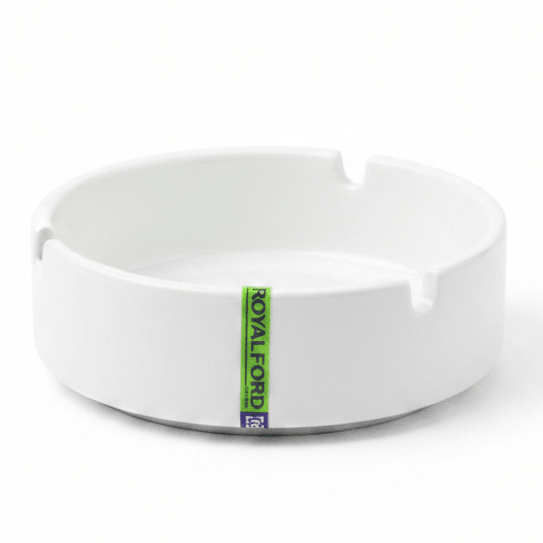 Royalford Premium Ceramic Ashtray – 3.5 Inch | White Round Tabletop Ashtray - Al Kabayel Discount CentreRoyalford Premium Ceramic Ashtray – 3.5 Inch | White Round Tabletop AshtrayOrganizers & AccessoriesROYAL FORDAl Kabayel Discount Centre