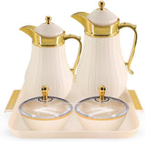 Royalford Rahma 5-Piece Vacuum Flask Set (RF12976) – Ivory & Gold - Al Kabayel Discount CentreRoyalford Rahma 5-Piece Vacuum Flask Set (RF12976) – Ivory & GoldThermosROYALFORDAl Kabayel Discount Centre