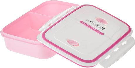 ROYALFORD Rectangular Airtight Lunch Box 1200ml, Pink/White - RF4398PN - Al Kabayel Discount CentreROYALFORD Rectangular Airtight Lunch Box 1200ml, Pink/White - RF4398PNFood ContainersROYALFORDAl Kabayel Discount Centre