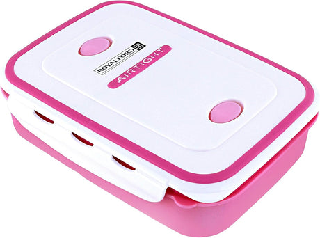 ROYALFORD Rectangular Airtight Lunch Box 1200ml, Pink/White - RF4398PN - Al Kabayel Discount CentreROYALFORD Rectangular Airtight Lunch Box 1200ml, Pink/White - RF4398PNFood ContainersROYALFORDAl Kabayel Discount Centre
