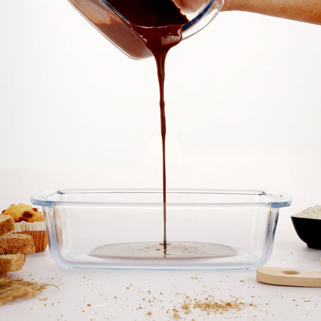 ROYALFORD Rectangular Borosilicate Glass Loaf Dish 1.8 Liter, 27cm*14cm*7.2cm - RF8809 - Al Kabayel Discount CentreROYALFORD Rectangular Borosilicate Glass Loaf Dish 1.8 Liter, 27cm*14cm*7.2cm - RF8809Food ContainersROYALFORDAl Kabayel Discount Centre