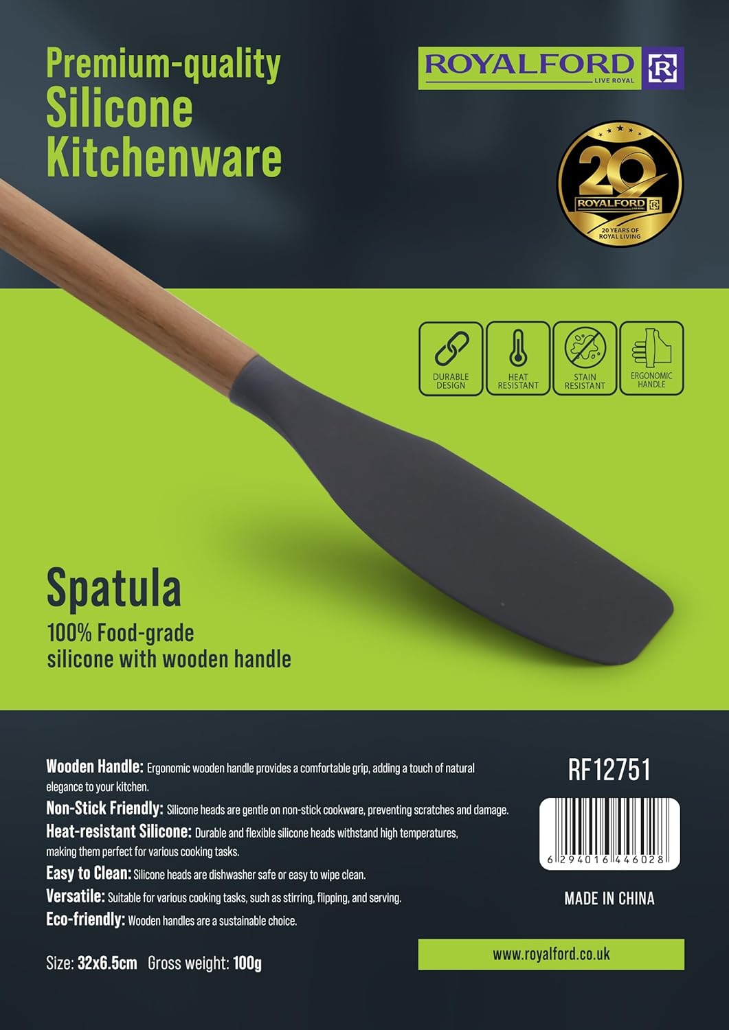 ROYALFORD RF12751 Non - Stick Silicone Turner – Heat - Resistant Spatula for Pancakes, Fish & Omelettes - Al Kabayel Discount CentreROYALFORD RF12751 Non - Stick Silicone Turner – Heat - Resistant Spatula for Pancakes, Fish & OmelettesKitchen Utensils & GadgetsROYALFORDAl Kabayel Discount Centre