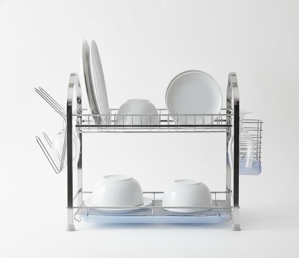 ROYALFORD RF2563 Wall Hanging 2 - Layer Dish Rack – Aluminum Kitchen Drying Stand with Drip Tray, 540 x 252 x 378 mm - Al Kabayel Discount CentreROYALFORD RF2563 Wall Hanging 2 - Layer Dish Rack – Aluminum Kitchen Drying Stand with Drip Tray, 540 x 252 x 378 mmOrganizers & AccessoriesROYALFORDAl Kabayel Discount Centre
