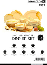 Royalford RF6720 40-Piece Melamine Ware Dinner Set - Al Kabayel Discount CentreRoyalford RF6720 40-Piece Melamine Ware Dinner SetDinnerware SetsROYALFORDAl Kabayel Discount Centre