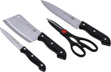 Royalford RF9946 5-Piece Deluxe Cutting Set - Stainless Steel Blades - Cleaver, Chef Knife, Utility Knife, Scissor & Cutting Board - Al Kabayel Discount CentreRoyalford RF9946 5-Piece Deluxe Cutting Set - Stainless Steel Blades - Cleaver, Chef Knife, Utility Knife, Scissor & Cutting BoardKnife & Knife SetsROYALFORDAl Kabayel Discount Centre