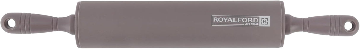 Royalford Rolling Pin RF12317 Non - Stick Silicone with PP Handle for Flour Dough, Pastry Roller baking Tools 100% Food Grade Dishwasher Safe marks and Stains resistant - 31.5CM - Al Kabayel Discount CentreRoyalford Rolling Pin RF12317 Non - Stick Silicone with PP Handle for Flour Dough, Pastry Roller baking Tools 100% Food Grade Dishwasher Safe marks and Stains resistant - 31.5CMKitchen Utensils & GadgetsROYALFORDAl Kabayel Discount Centre