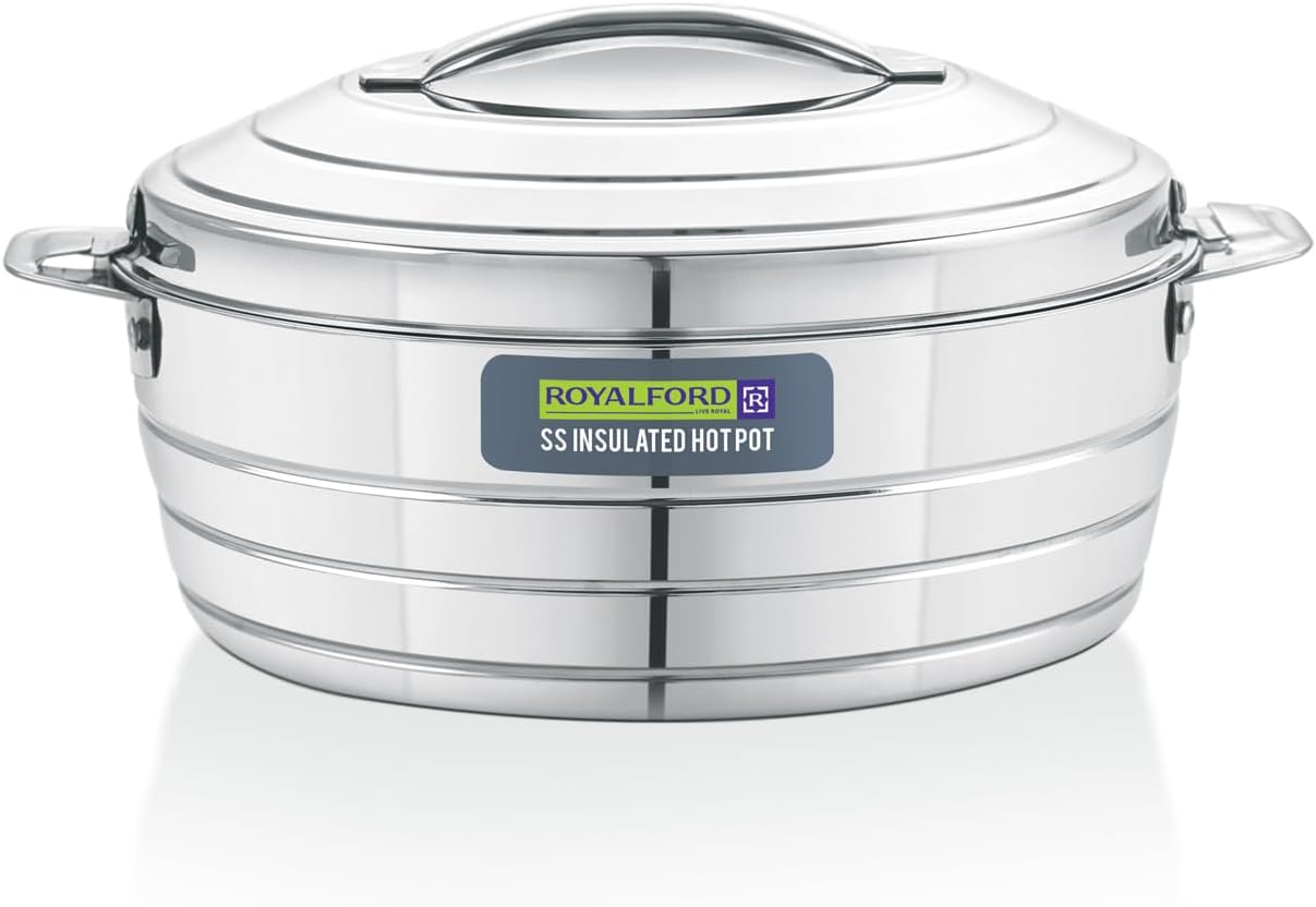 ROYALFORD Roxy Insulated Hot Pot Stainless Steel 2400ml - Al Kabayel Discount CentreROYALFORD Roxy Insulated Hot Pot Stainless Steel 2400mlCasseroles & Stock PotsAl Kabayel Discount CentreAl Kabayel Discount Centre