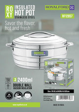 ROYALFORD Roxy Insulated Hot Pot Stainless Steel 2400ml - Al Kabayel Discount CentreROYALFORD Roxy Insulated Hot Pot Stainless Steel 2400mlCasseroles & Stock PotsAl Kabayel Discount CentreAl Kabayel Discount Centre